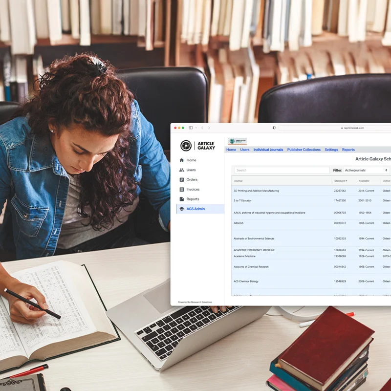Article Galaxy Scholar — 大学図書館での利用イメージ