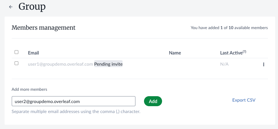 メンバーリスト